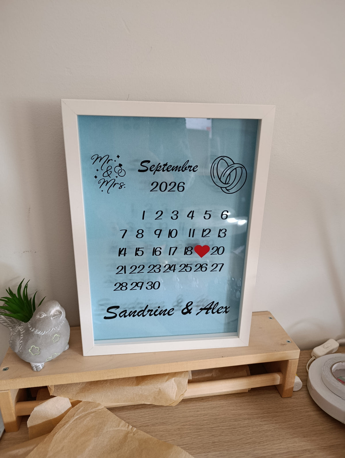 Cadre date mariage/naissance/autre