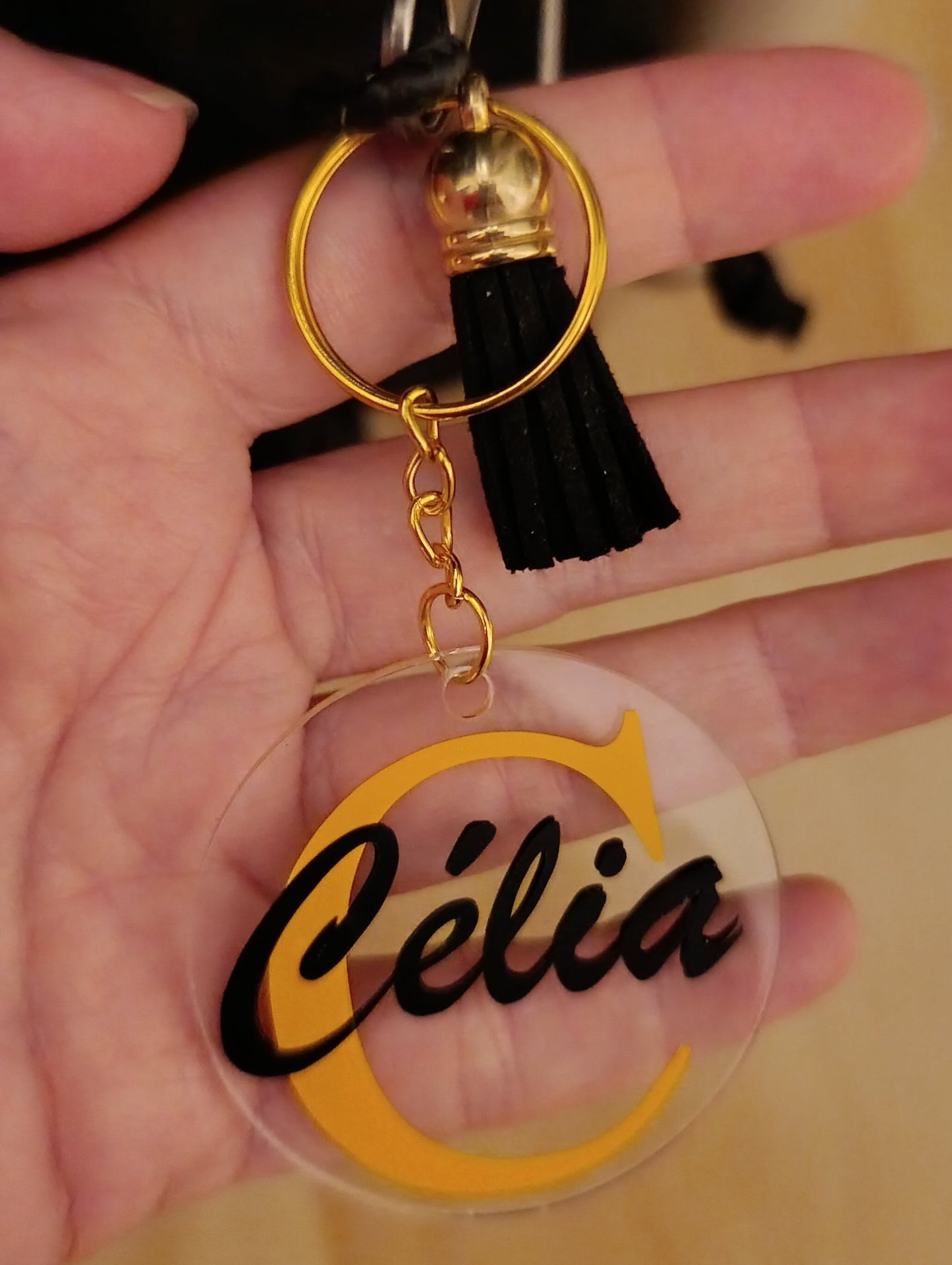 Porte-clés personnalisable fille