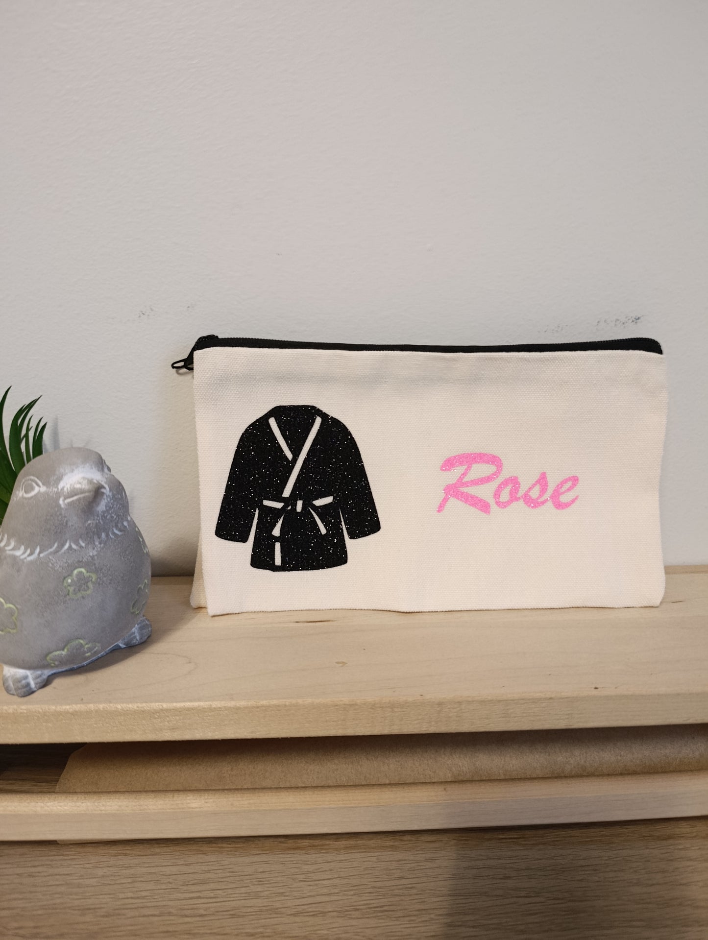 Trousse prénom personnalisable pailleté