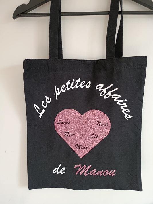 Tote-bag personnalisable pailletté