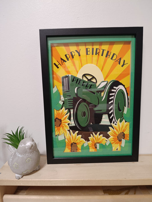 Cadre en relief personnalisable